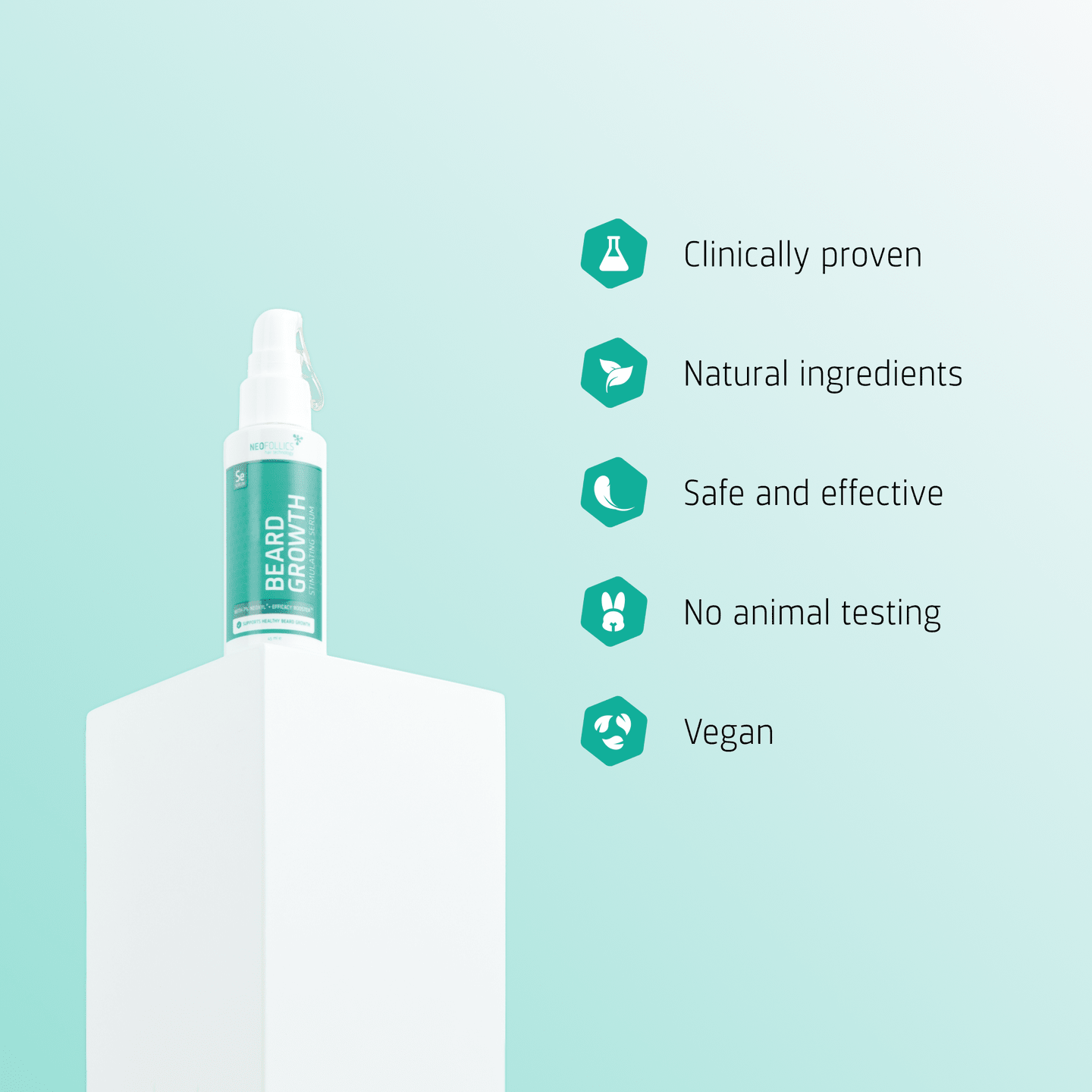 Neofollics Beard Growth Serum For Beard 45ml - Avoriell